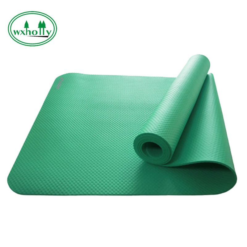 Colorful Gym NBR 15mm Non Slip Yoga Mat Premium With Position Line