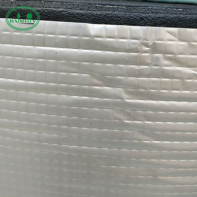 Back Aluminum Foil 100kg/M3 Foam Rubber Sheet Heat Insulation