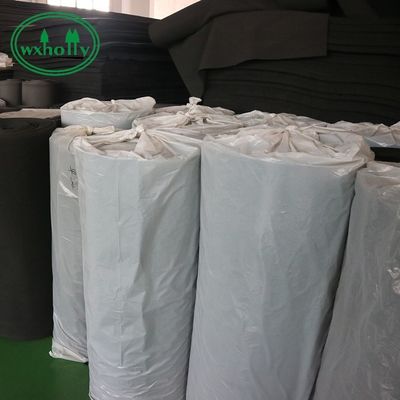 Black High Density 3MM Rubber Foam Insulation Roll Back Bonded Aluminum Foil